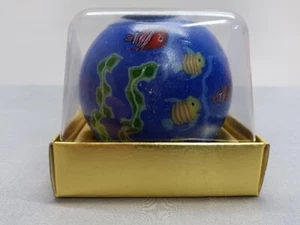 San Francisco Candle Co. Ocean Fish Starfish Multi Color Round Ball Candle New - Picture 1 of 8