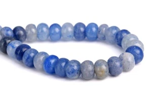 6x4MM Natural Blue Aventurine Grade AAA Rondelle Gemstone Loose Beads 7.5" - Picture 1 of 3