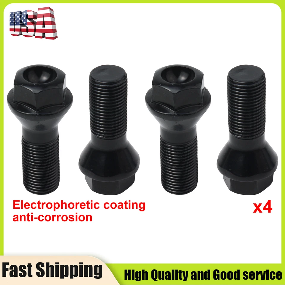 4x Wheel Lug Bolt Nut Steel Universal For BMW X3 X5 E70 E71 F20 F25 36136781151 Foto 1 de 4