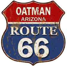 OATMAN, ARIZONA Route 66 Shield Metal Sign Man Cave Garage 211110013028