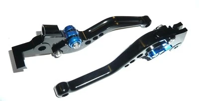 JUEGO PALANCAS FRENO Y EMBRAGUE NEGRAS CORTAS YAMAHA XJ6 DIVERSION 2009-2015 PISTA CARRETERA Foto 1 de 4