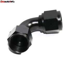 (one) AN12 Female to 12AN AN-12 Female 90 Degree Flare Swivel Fitting Adapter - Picture 1 of 6