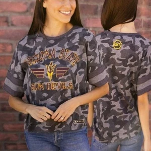 Camiseta ASU Sun Devils Camuflada Para Mujer Mediana Nueva NCAA - Imagen 1 de 5