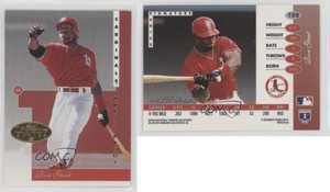 1996 Leaf Signature Series Gold Press Proof Ron Gant #108