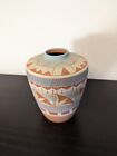 R. Gonza Signed Mexican Terra-cotta Vase 5" tall VGC