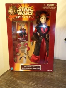 Muñeca Star Wars Episodio I Ultimate Hair Queen Amidala 1998 Hasbro 61778 NRFB - Imagen 1 de 5