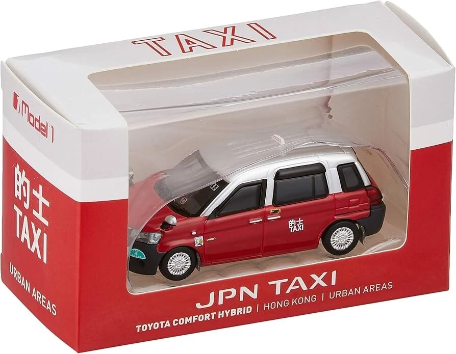 Model1 Toyota Comfort Hybrid Hong Kong Urban District Taxi Red - Image 1 of 1