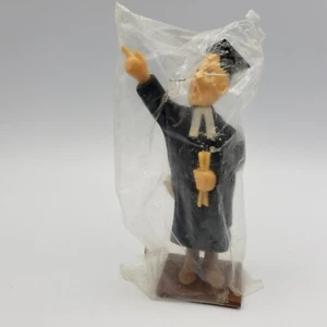 Vintage 1972 Wilton Cake Topper Speaking Graduate Hong Kong NOS - Picture 1 of 6
