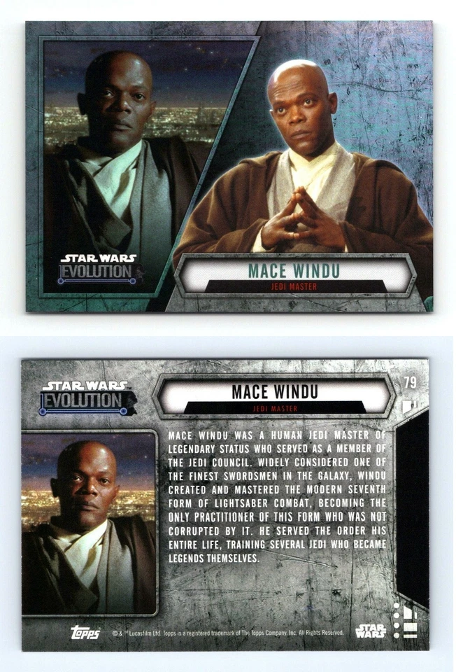 Mace Windu #79 Star Wars Evolution 2016 Topps Trading Card - Image 1 of 1