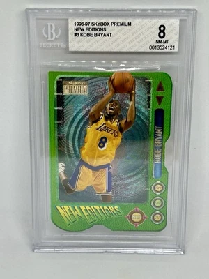 Skybox Premium 1996-97 NBA nuevas ediciones radiocontrol Kobe Bryant novato BGS 8 casi nuevo-como nuevo Foto 1 de 4