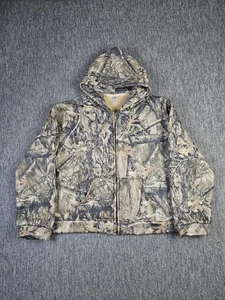 AKIMBO Club Real Tree Edge Camo Hoodie Jacket Men's Size L Full Zip Hunting USA - Picture 1 of 9