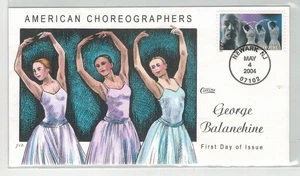 2004 COLLINS HANDPAINTED AMERICAN CHOREOGRAPHERS GEORGE BALANCHINE DANCE - Picture 1 of 1