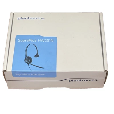 Plantronics SupraPlus HW251N/A Headset Schwarz 36832-41 - Bild 1 von 2