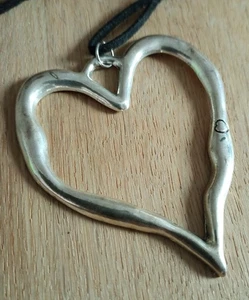 Large Heart Pendant long Necklace - Picture 1 of 6