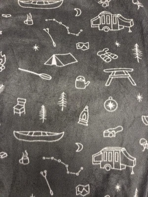 Plus 3X "CAMPING" Polar Pijama/Pantalones de salón con bolsillos Nuevo Foto 1 de 2