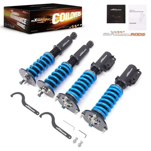 24 Step Damper Adjustable Coilover Lowering Kit for Mitsubishi Eclipse AWD 89-94 - Picture 1 of 12