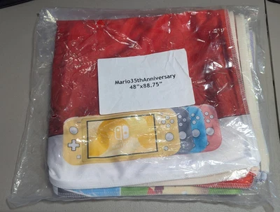 Mario 35th Anniversary Nintendo Fabric Banner Poster 48" x 88" GameStop UNOPENED - Image 1 of 4