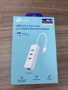 TP-LINK USB 3.0 3-Port Hub & Gigabit Ethernet Adapter 2 in 1 USB Adapter UE330 - Afbeelding 1 van 2