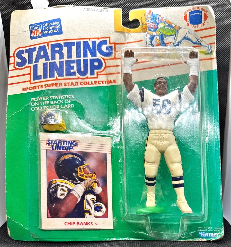 Chip Banks 1988 Kenner rara alineación inicial figura cargadores!! Foto 1 de 1