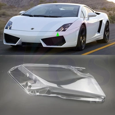 🪐For Lamborghini Gallardo 2008-12 Left Headlight Clear Lens Shell + Lens Cap - Image 1 of 4