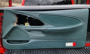 1994-1997 Ford Thunderbird Mercury Cougar Passenger Door Panel Dark Green - Picture 1 of 10