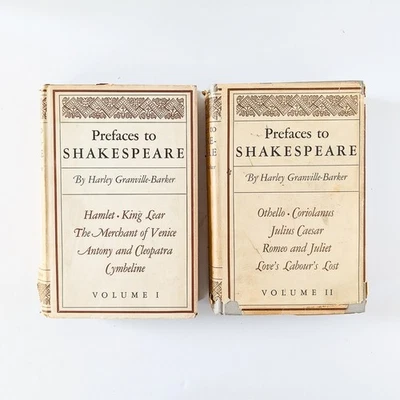 PREFACES TO SHAKESPEARE - Vol 1 & Vol 2 -Harley Granville-Barker - 1947 Editions Foto 1 de 4