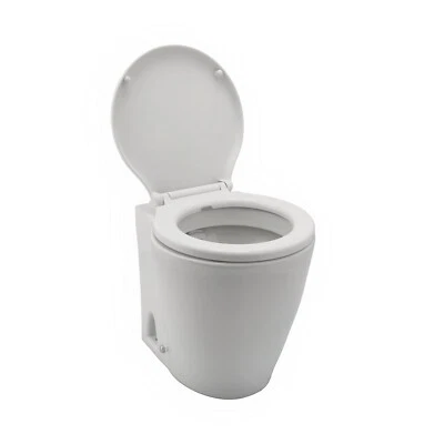 12V Zerhackertoilette Keramik Klo Campingtoilette Wohnmobil Toilette Soft Close - Bild 1 von 4