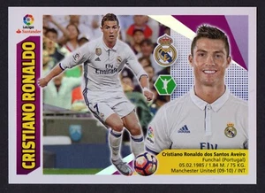 CRISTIANO RONALDO #16 REAL MADRID 2017-18 CROMO PANINI LA LIGA BBVA ESTE 17/18 - Imagen 1 de 2