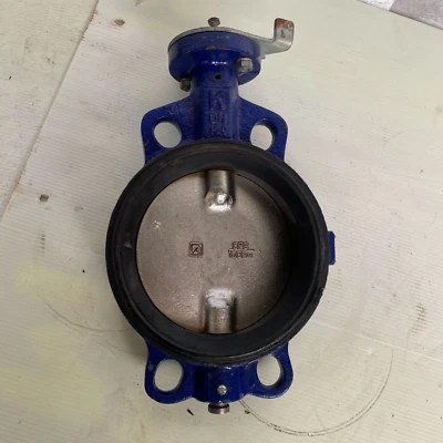 K Valve 6" DN150 Butterfly Wafer Type 316 stainless disc EPDM seat PN10 no lever - Image 1 of 4