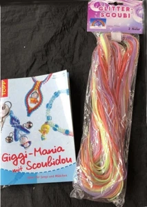 Set Scoubidou Bänder + Buch Giggi-Mania Basteln Flechtschnüre Scubidou Skubidou - Bild 1 von 5