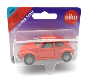 SIKU 1078 VW Volkswagen Beetle red. 1:55. metal. blister card. Germany - Picture 1 of 2