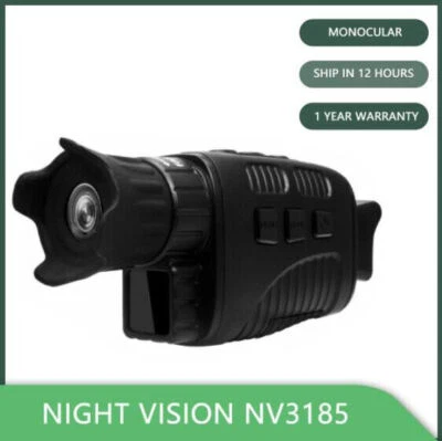 Night Vision Monocular NV3185 Infrared Digital Hunting Telescope 300m Distance - Image 1 of 4