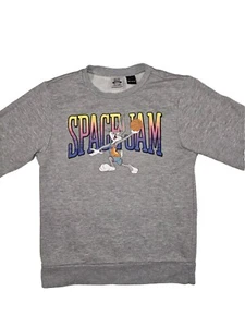 Space Jam A New Legacy Sweatshirt Boys Medium Lightweight Gray Bugs Bunny - Picture 1 of 7