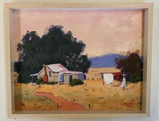 Original Australian Landscape Impressionist Framed Painting Rod Moore