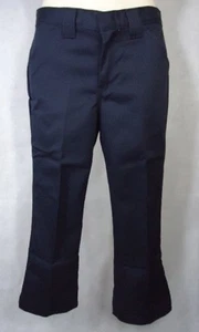 Dickies Damen/Mädchen Uniform Stretch Capri - Größe 1 Junior (Taille-28") Navy - Bild 1 von 8