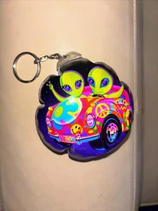 Vintage Lisa Frank Keychain Alien Blow Up - Picture 1 of 4