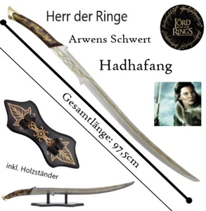 NEU Herr der Ringe Arwen Schwert Hadhafang 97,5cm groß für Cosplay Sammler LOTR - Bild 1 von 17