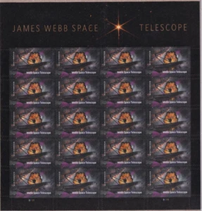 Scott #5720 James Webb Space Telescope Sheet of 20 Forever Stamps - MNH - Picture 1 of 1