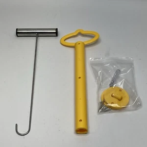 Universal Skimmer Basket Handle Pool Hook Handle Debris Removal Keeps Hand Safe - Picture 1 of 4