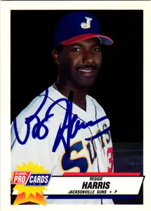 Reggie Harris Signed 1993 Fleer ProCards Minor League #2707 Jacksonville Suns - Picture 1 of 2
