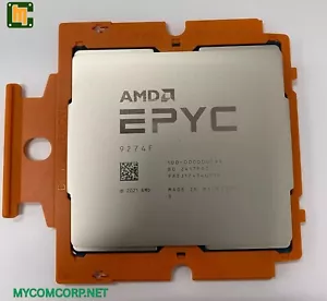 AMD EPYC 9274F Desbloqueado 4.1-4.3GHz 24 Núcleos 48 Hilos DDR5 100-0000794 - Imagen 1 de 3