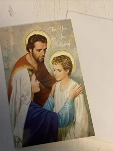 Birthday Jesus Association Of Marian Helpers VTG Card (Stockbridge, MA) 1979 - Picture 1 of 3