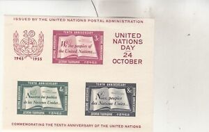 UN38 United Nations NH Souvenir Sheet