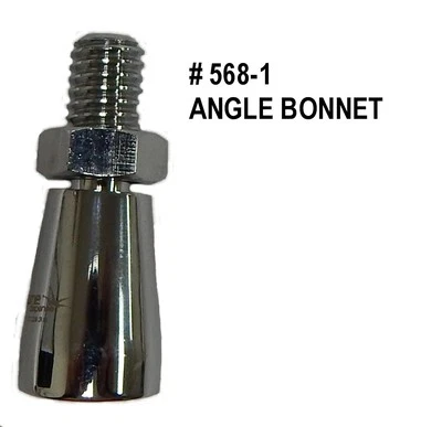 KROME Draft Beer Faucet Angle Bonnet ONLY- Keg Kegerator Tap Tower Beer Parts -#568-1