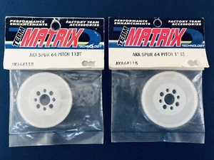 Integy Team Matrix AKA 64 Pitch Spur Gears 113T AKA64113 & 115T AKA64115 - Picture 1 of 4