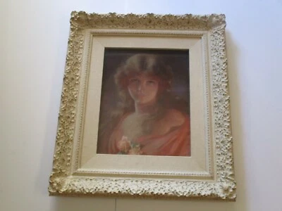 ANTIGUO HERMOSO RETRATO DIBUJO ART DECO NUEVO MUJER BONITA MODELO FEMENINO  Foto 1 de 4