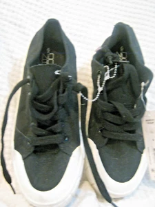 No Boundaries NOBO Platform Sneakers Memory Foam Black Shoes Size 6 - Picture 1 of 9
