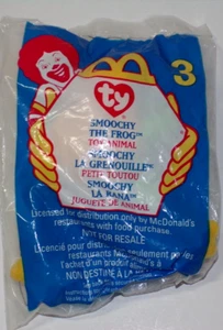 New McDonald's Ty Teenie Beanie Babies 1999 SMOOCHY the Frog #3  Sealed - Picture 1 of 2