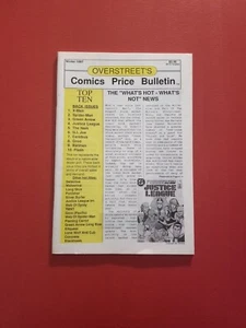 OVERSTREET'S COMICS PRICE BULLETIN - WINTER 1987 - FV/NM - Imagen 1 de 2
