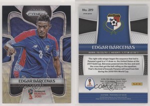 2018 Panini Prizm World Cup Black and Gold Wave Prizm Edgar Barcenas #219